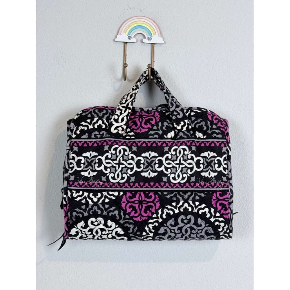 Vera Bradley Travel Hanging Cosmetic Case Scroll Medallion